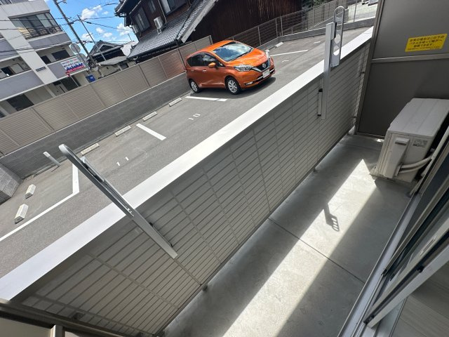 セジュール　大村のバルコニー