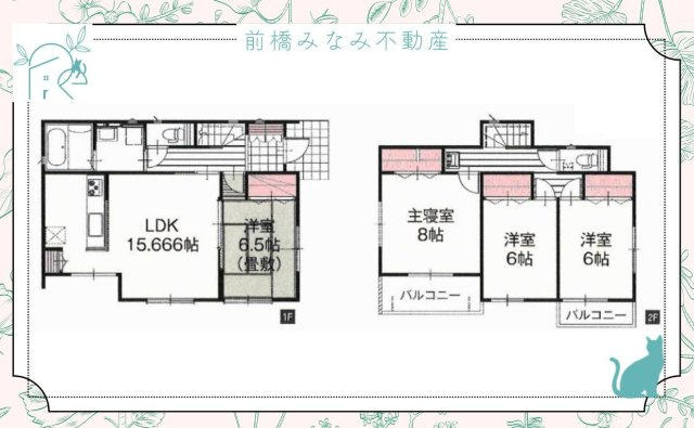 【新築】太田市東別所町　１号棟(全２棟)　いろどりアイタウン　新築建売分譲の間取り