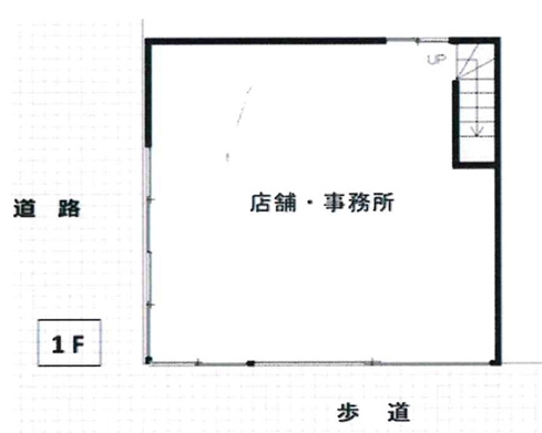 北畠1丁目店舗の間取り