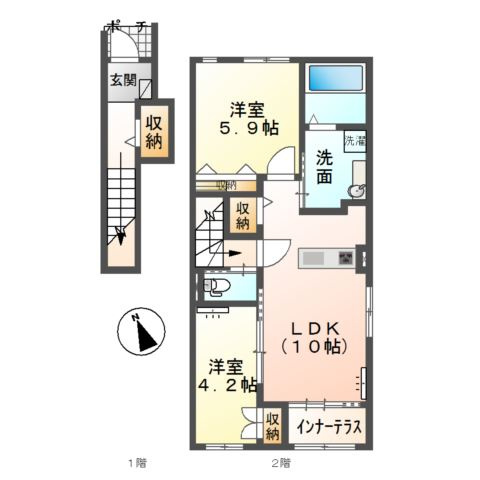 グリシーヌの間取り