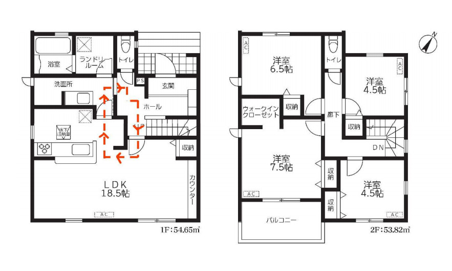 伊奈町小針新宿　新築一戸建て　リーブルファイン　01　【物件名：内宿駅】