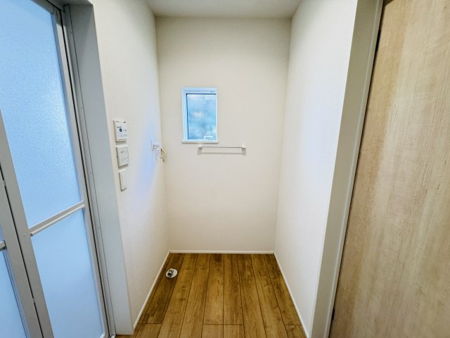 流山市松ケ丘５丁目新築戸建（松ケ丘５丁目24-1期）のランドリースペース|洗濯機置き場・乾燥機用ガス栓つき