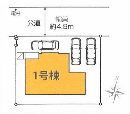綾瀬市綾西1丁目3期 　新築戸建全1棟 の区画図