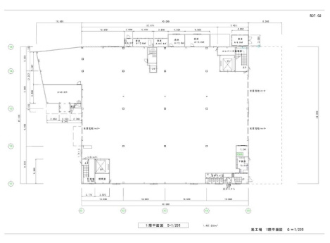 堺市中区毛穴町倉庫の間取り|１階平面図