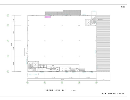 堺市中区毛穴町倉庫の間取り|２階平面図