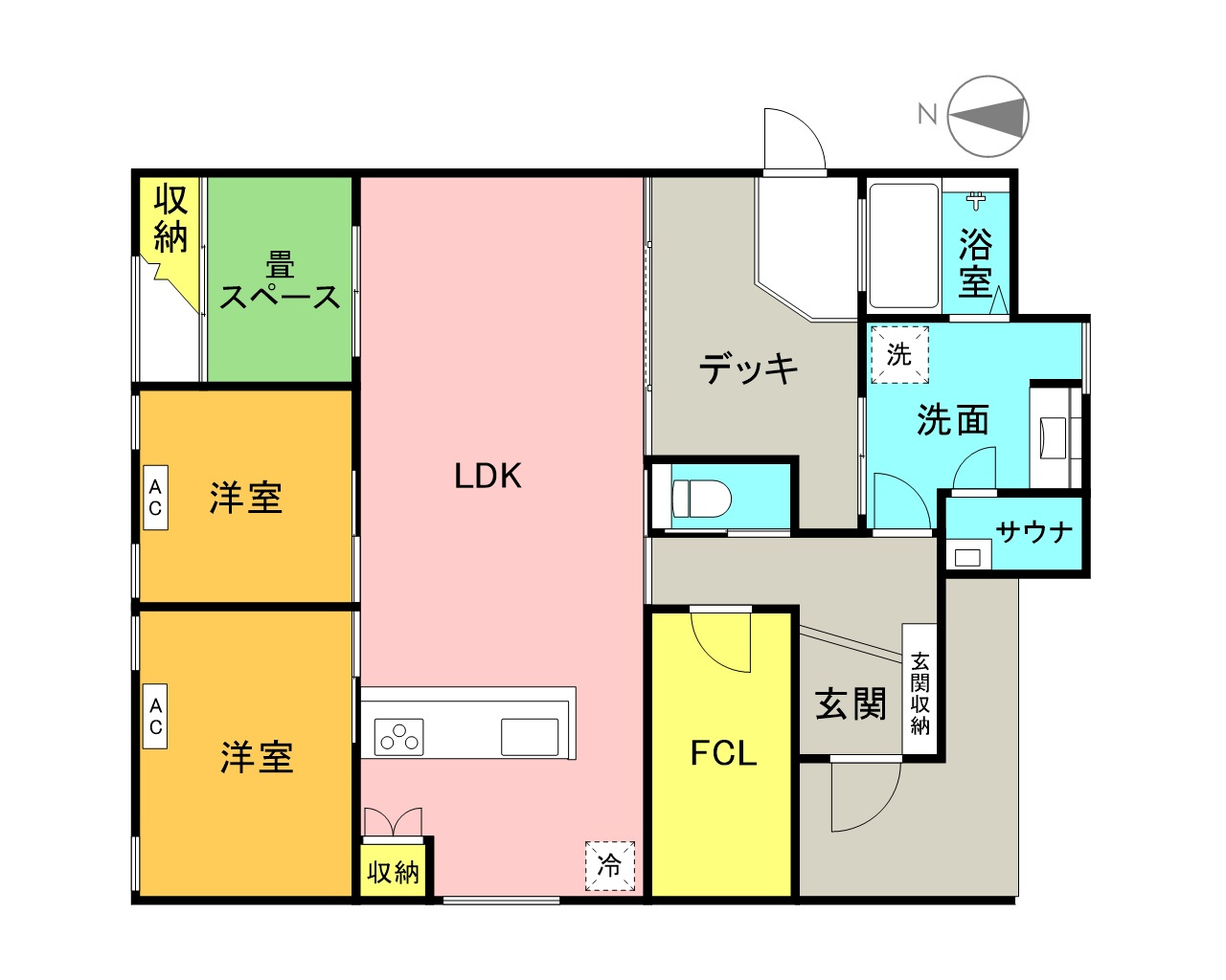平和町中古住宅の間取り