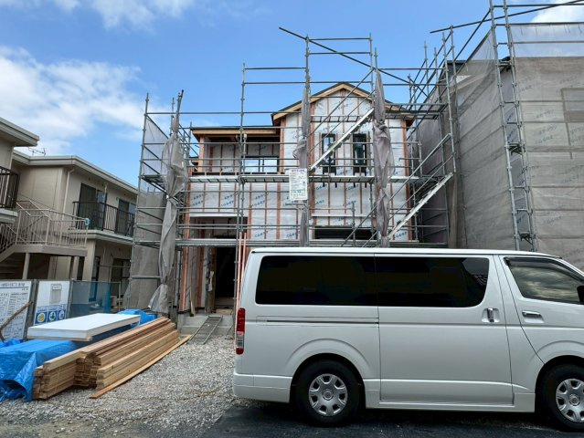 ーBloom－ブルームー小倉南区中吉田3丁目４期　【小倉南区　新築戸建て】の外観|現地撮影　2026,3,12　ーBloom－ブルームー小倉南区中吉田3丁目４期　【小倉南区　新築戸建て】