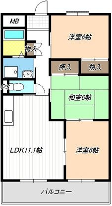 セブンスズキⅡの間取り