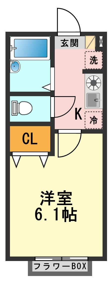 リリックコート香の間取り