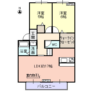 フローラルヒルズ　フリーセアの間取り