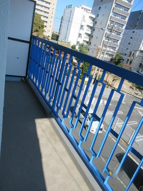 味噌天神マンションのバルコニー