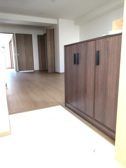 味噌天神マンションの玄関