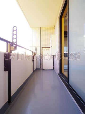 ピアライフアルファのバルコニー