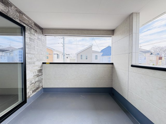 流山市松ケ丘６丁目新築戸建（松ケ丘12期）のバルコニー|南向きインナーバルコニー・日当たり良好♪