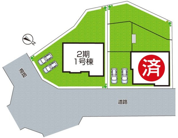 ●29(土)30(日)現地説明会！　香芝市西真美　ラスト1邸の区画図|全2区画