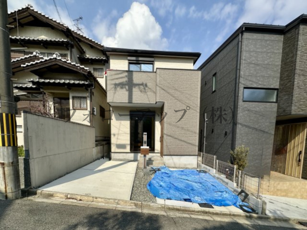 堺市美原区平尾の前面道路含む現地写真|前面道路含む現地写真です