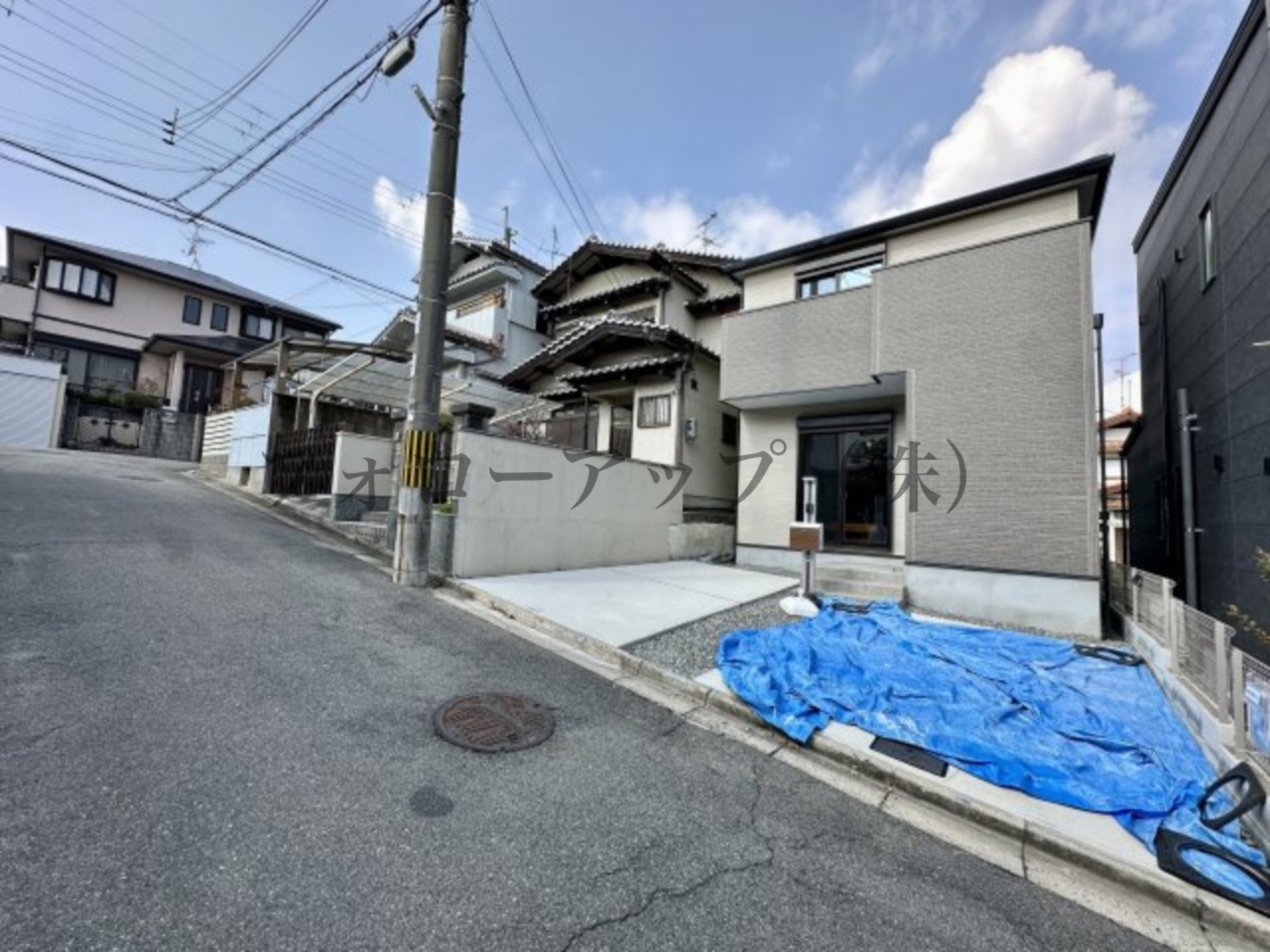 堺市美原区平尾の前面道路含む現地写真|前面道路含む現地写真です
