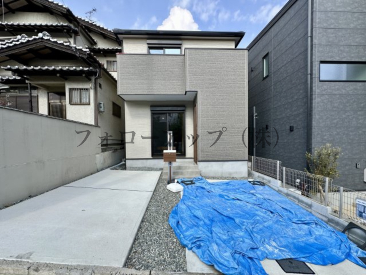 堺市美原区平尾の前面道路含む現地写真|前面道路含む現地写真です