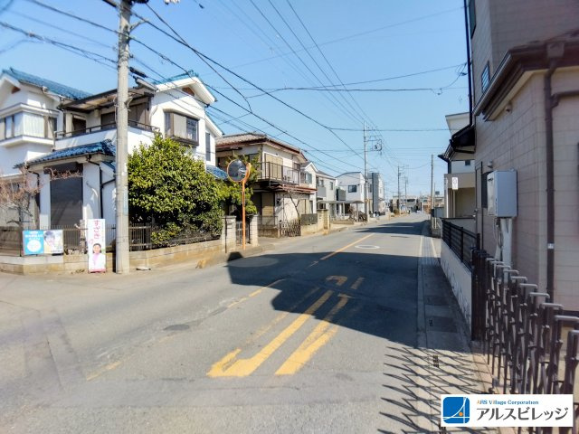 売地／富士見市渡戸3丁目の前面道路含む現地写真|前面道路の様子です