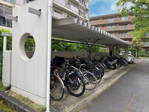 東大路高野第2住宅第5号棟の駐輪場