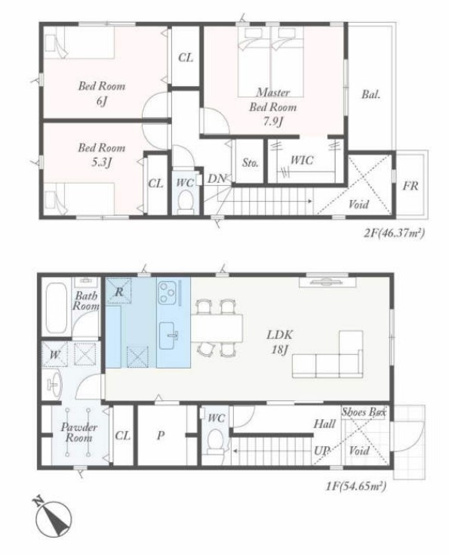 【間取り】 | 秦野市曽屋　全9棟　新築住宅