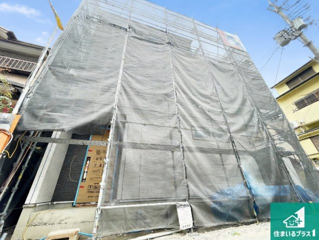 京都市山科区四ノ宮垣ノ内町　第1期　新築一戸建ての外観|周辺は落ち着いた街並みの住宅地！子育てがしやすい住環境です！まだ未完成ですが、現地でしかわからない事もございます。是非一度ご覧ください。
