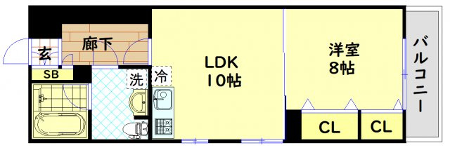 【間取り】 | ボーベル長堀