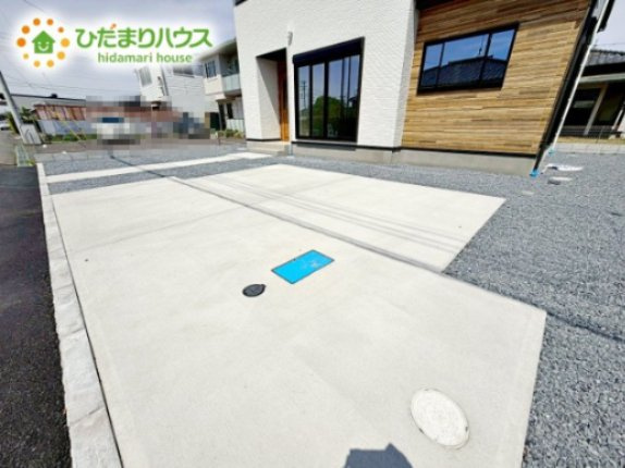 【駐車場】 | 水戸市吉沢町2期　新築戸建 | マイホームなら駐車場代がかかりません。しかも、自宅の駐車場で洗車が出来ます！今までコイン洗車に行っていた手間も省けて、節約にも繋がります(^^♪