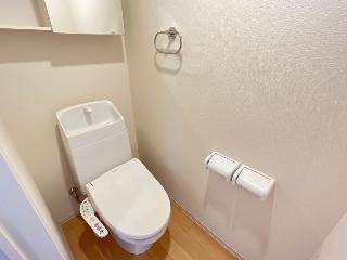 【トイレ】 | 仮）壬生町Ⅱ期新築アパート | シャワー付トイレ（イメージ）