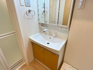 【洗面所】 | 仮）壬生町Ⅱ期新築アパート | 洗髪洗面化粧台（イメージ）