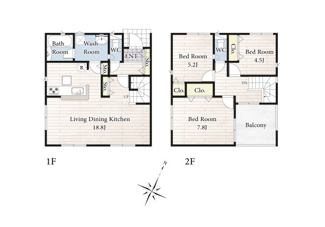 【間取り】 | リビングの大きな開口部は陽当たりの確保だけでなく、まとめ買いで大量のお買い物をした際や家具など大きな物を購入した際に便利です。