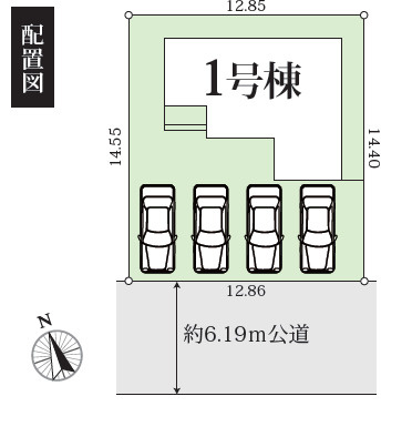 秦野市渋沢7期　新築戸建　全1棟１号棟の区画図