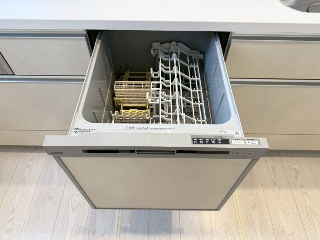 ーAdobeーアドブルー小倉南区中吉田3丁目４期　【小倉南区　新築戸建て】のキッチン|家事の時短にもなる食器洗い洗浄機　【小倉南区　新築戸建て】