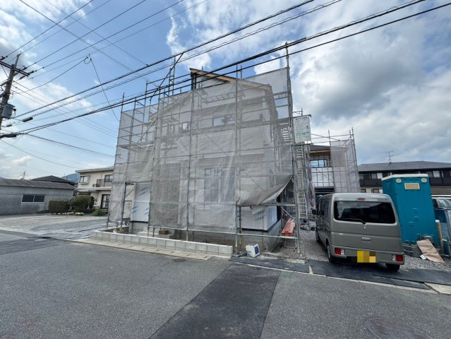 ーAdobeーアドブルー小倉南区中吉田3丁目４期　【小倉南区　新築戸建て】の外観|現地撮影　2026,3,12　ーAdobeーアドブルー小倉南区中吉田3丁目４期　【小倉南区　新築戸建て】