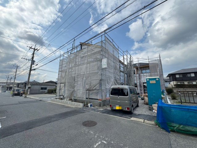 ーAdobeーアドブルー小倉南区中吉田3丁目４期　【小倉南区　新築戸建て】の外観|現地撮影　2026,3,12　ーAdobeーアドブルー小倉南区中吉田3丁目４期　【小倉南区　新築戸建て】