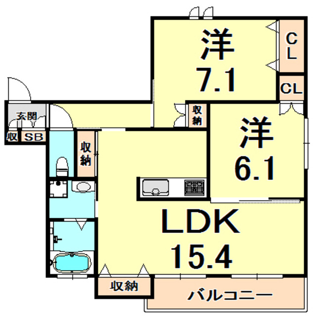 グランエイト甲子園戸崎の間取り