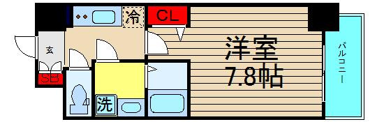 レオンコンフォート大阪ドームシティの間取り