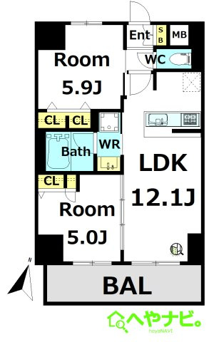 【間取り】 | S-RESIDENCE高岳ardent