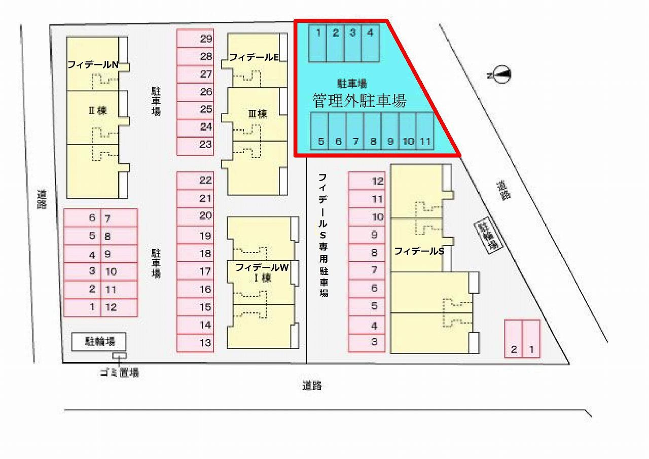 フィデールＮ　　刈谷市近郊の賃貸ならクラスホーム刈谷店の駐車場