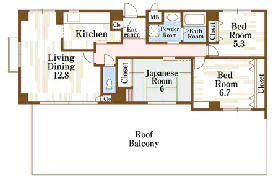 エーベル塚口の間取り