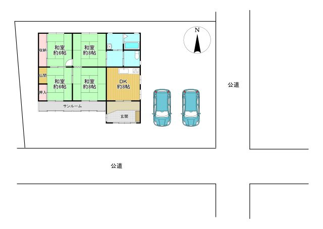 -三丁目不動産-　深谷市新井　中古戸建の間取り