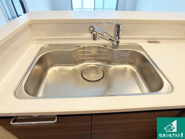 アルファスマート明石東野町人丸ヒルズの設備|広々としたシンクで食器洗いも楽々！