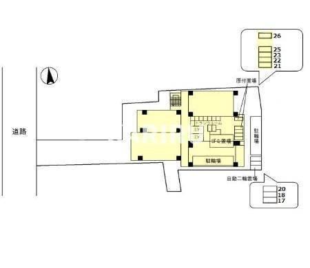 IBC　Residence　Westの区画図