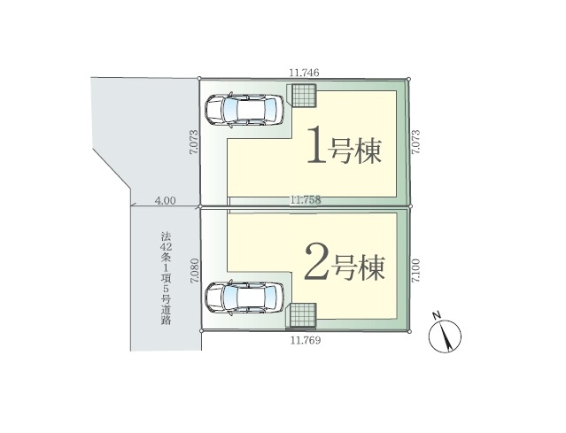 【区画図】 | 志木市柏町２期　全２棟　2号棟 | 2号棟
