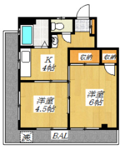佐々木マンションの間取り|間取りです☆