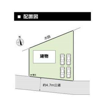 比企郡川島町大字飯島　中古戸建の区画図