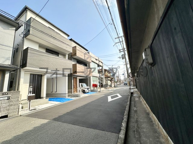 堺市北区長曽根町１号棟の前面道路含む現地写真|前面道路含む現地写真です