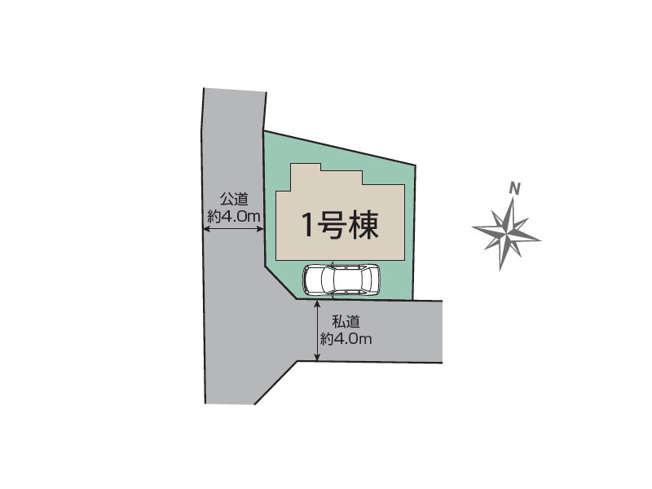 【区画図】 | 練馬区西大泉4丁目　新築一戸建住宅　全1棟　(保谷店) | 第一種低層住居専用地域につき住環境の良さが魅力。※図面を基に作成しています。現況と異なる場合は現況を優先いたします。