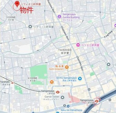 リフィオ三軒茶屋の地図