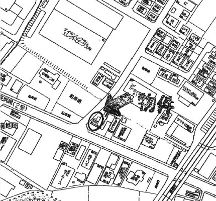 草津市青地町の店舗事務所の地図